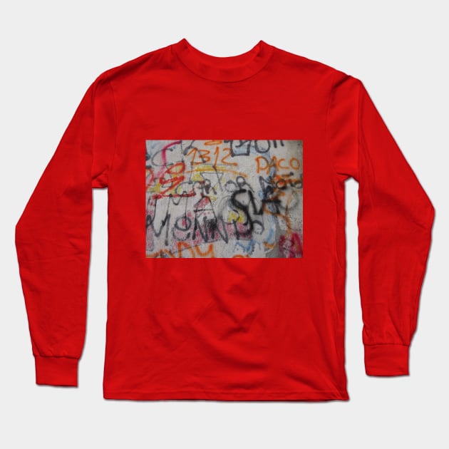 urban graffiti - 1 Long Sleeve T-Shirt by walter festuccia